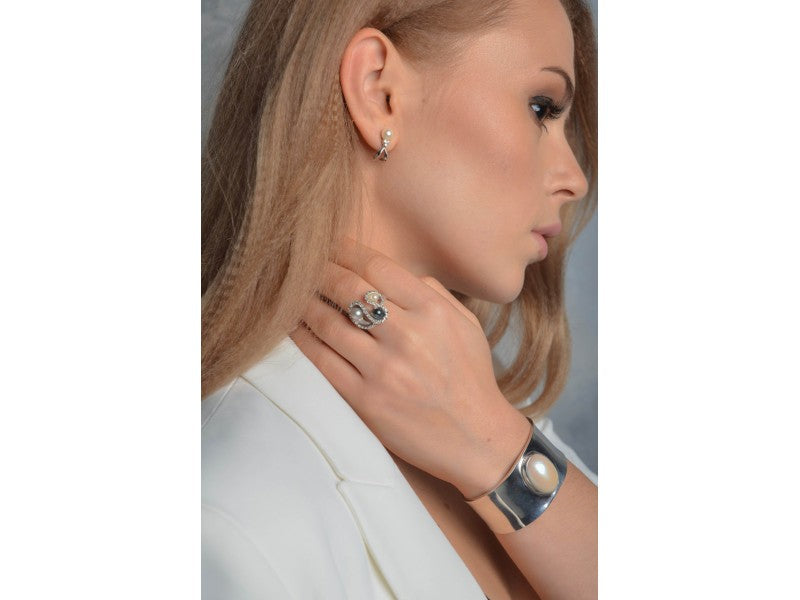 925 Sterling Silver Mother of Pearl Bracelet
