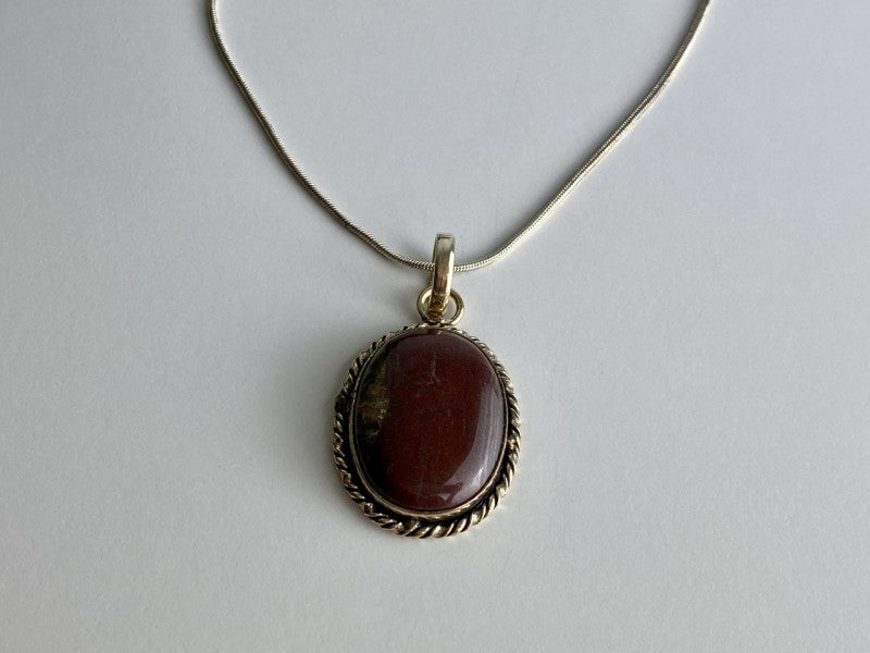 Vintage Chain with  Pendant Carnelian