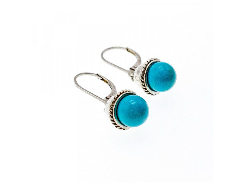 925 Sterling Silver Turquoise Earrings