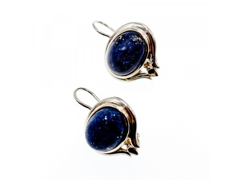 925 Sterling Silver Sodalite Earrings