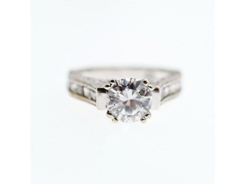 925 Sterling Silver CZ Ring Size 7.5