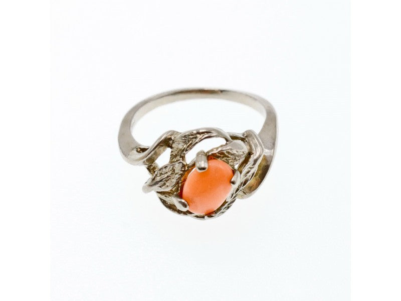 925 Sterling Silver Agate Ring Size 5.5