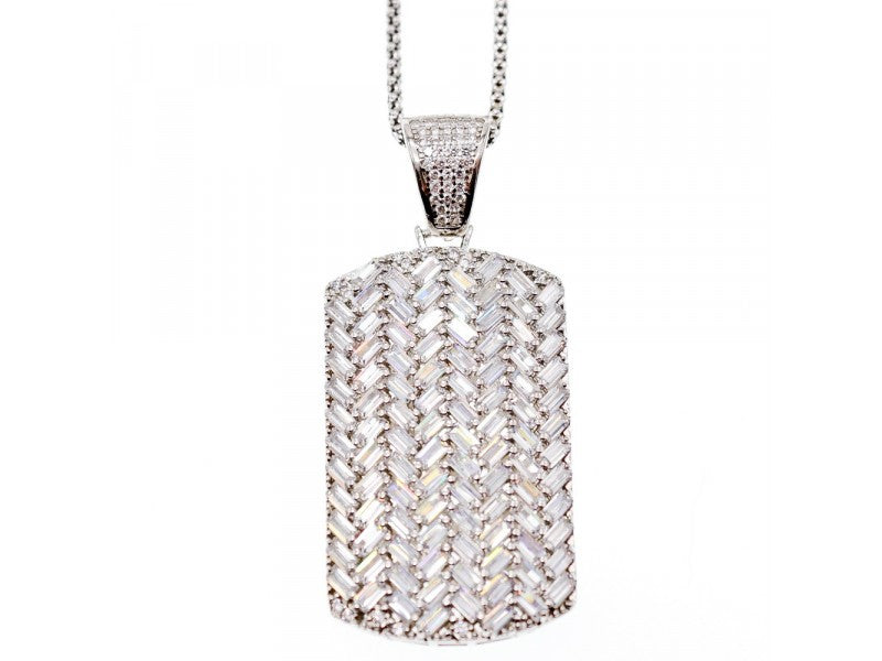 925 Sterling Silver CZ Chain With Pendant