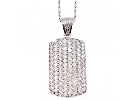 925 Sterling Silver CZ Chain With Pendant