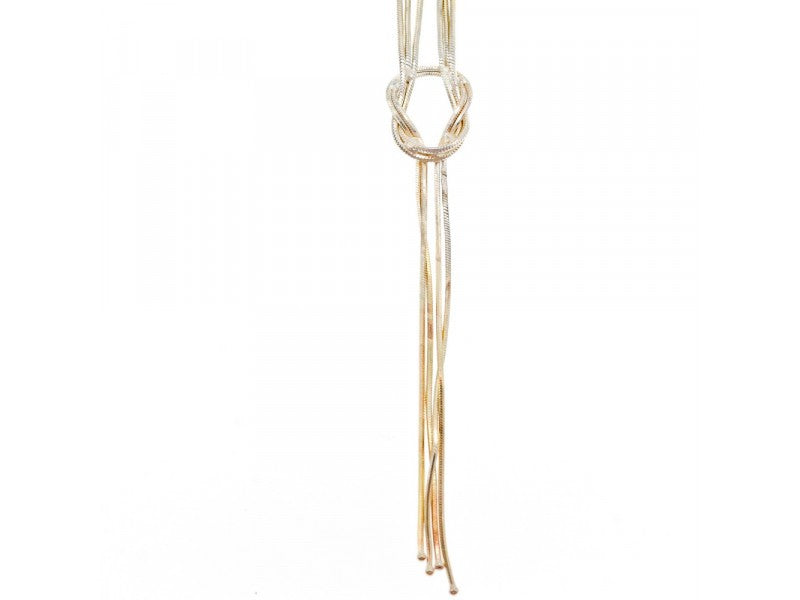 Milor 925 Sterling Silver "Three Chains" Necklace Italy