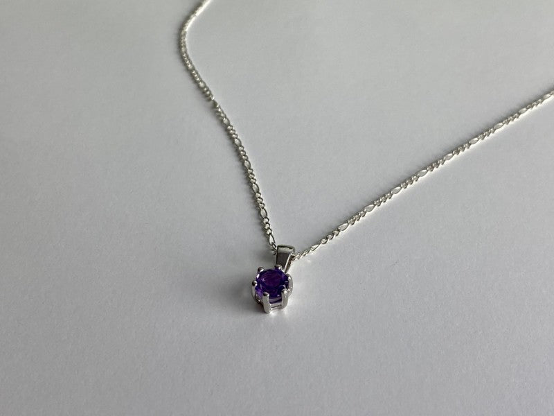 925 Sterling Silver Iolite Chain With Pendant