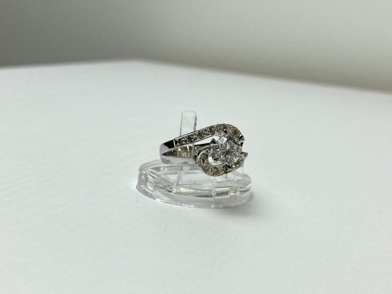 925 Sterling Silver White/Colorless CZ Ring Size 5.5