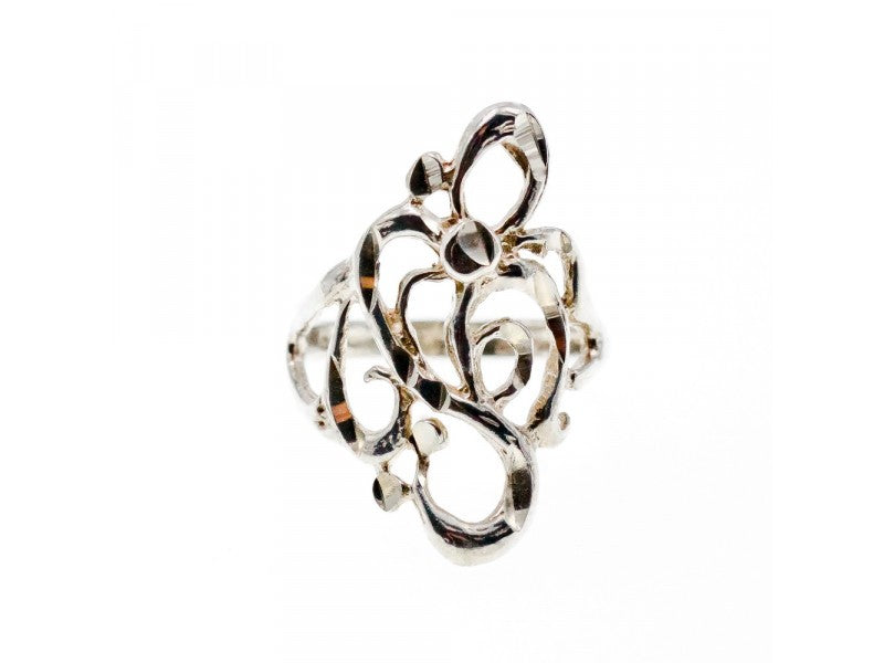 925 Sterling Silver Ring Size 6.5 Italy