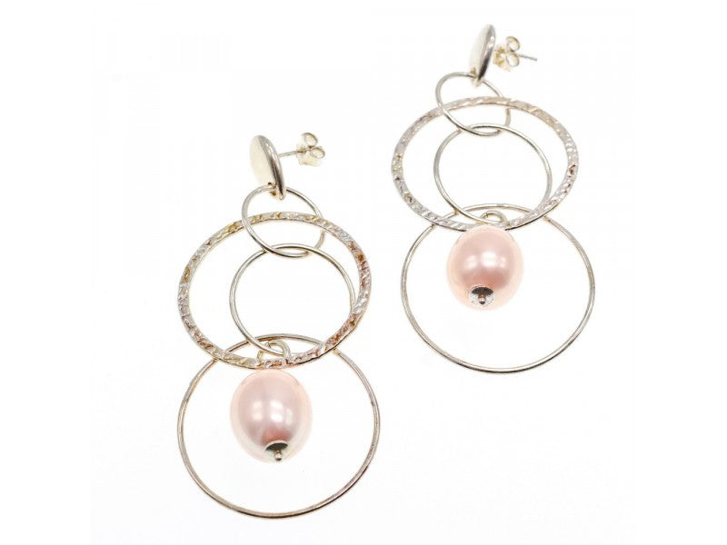 925 Sterling Silver Pearls Earrings