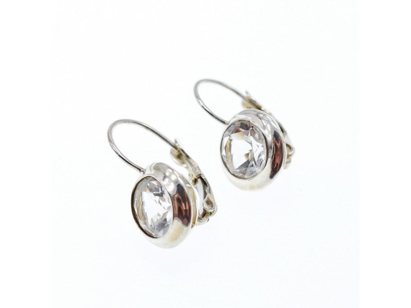 925 Sterling Silver White Beryl (Goshenite) Earrings