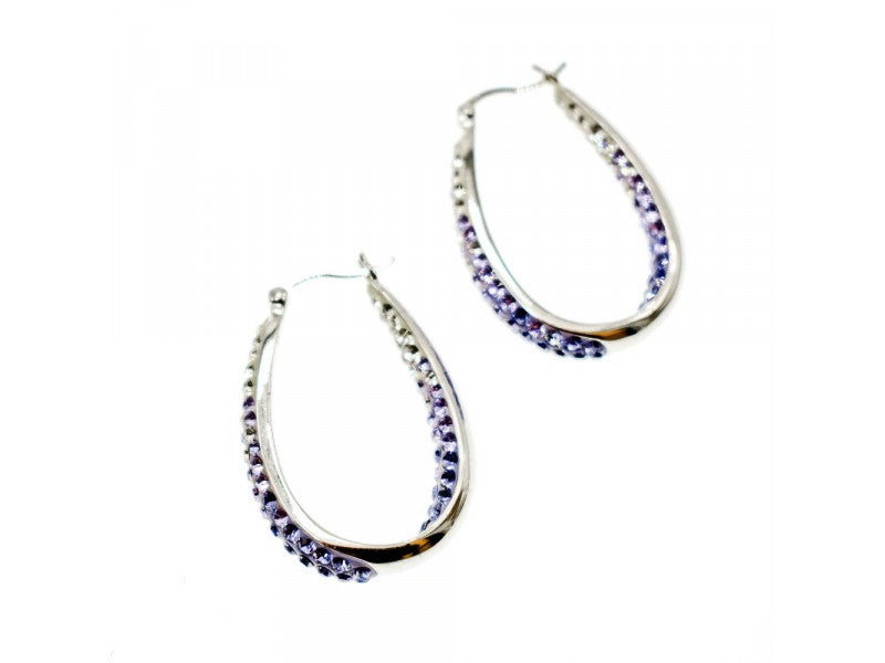 925 Sterling Silver Multicolor CZ "Shine" Earrings