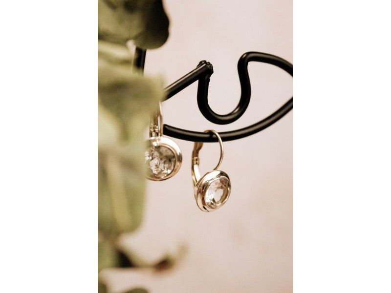 925 Sterling Silver White Beryl (Goshenite) Earrings