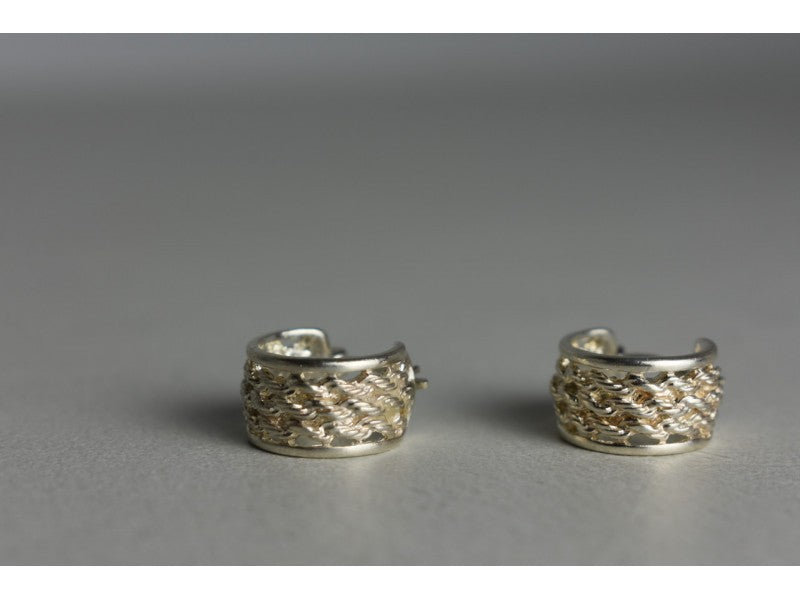 925 Sterling Silver Openwork Earrings