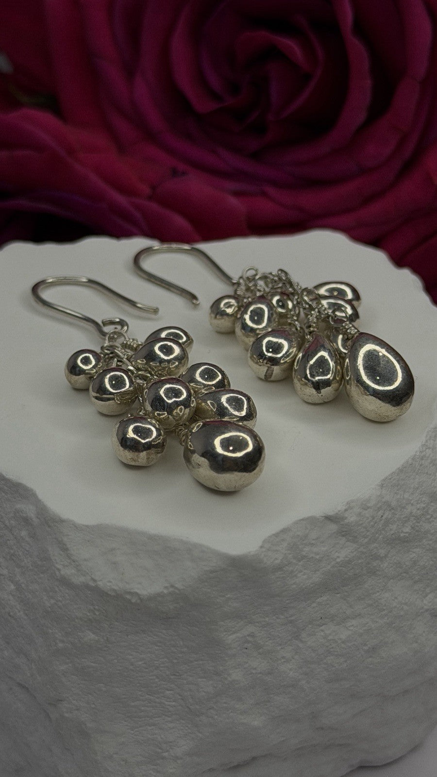 Chandelier Handcrafted 925 Sterling Silver Earrings
