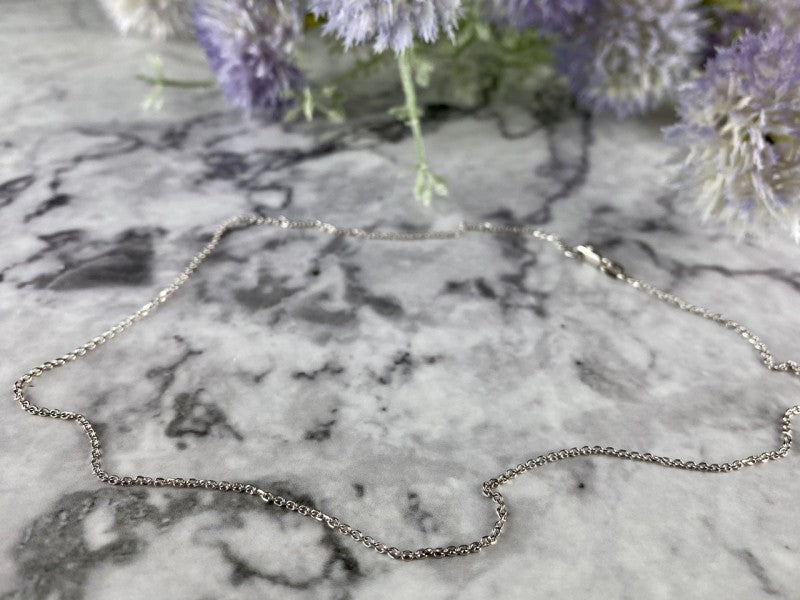 14 White Gold Chain 16.1 In