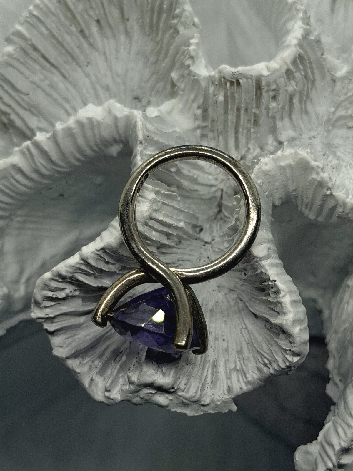 925 Sterling Silver Mystic Topaz Purple Blue Ring Size 5.5