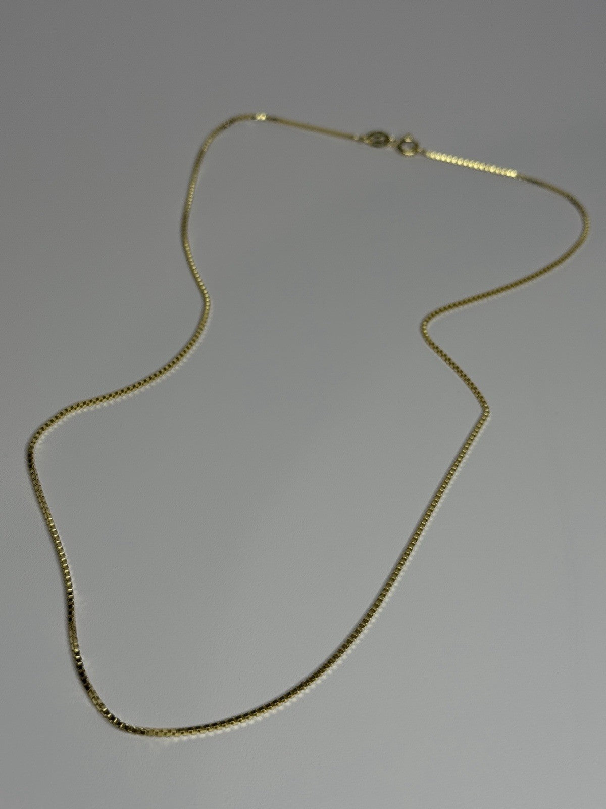 925 Sterling Silver Gold Plated Chain Length 18 Inch