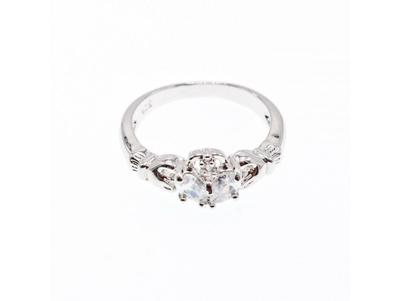 925 Sterling Silver CZ "Love" Ring Size 6.5