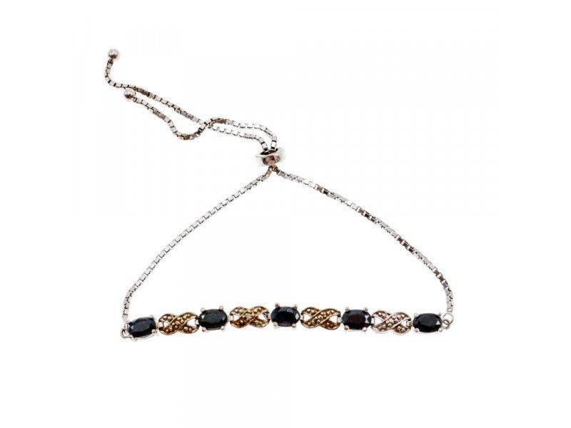 925 Sterling Silver Spinel Bracelet