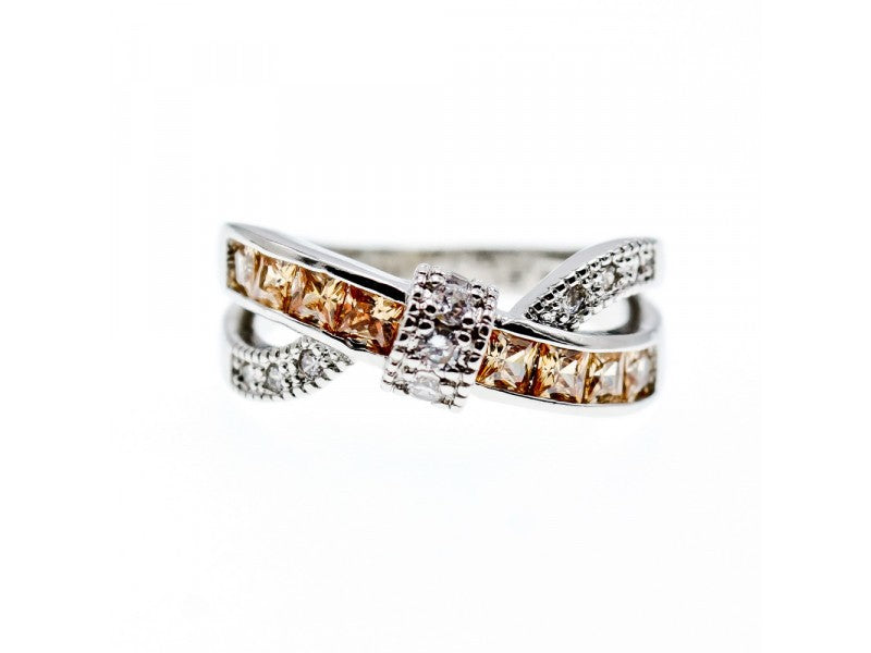 925 Sterling Silver CZ Ring Size 12.5