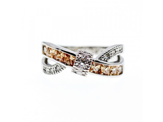 925 Sterling Silver CZ Ring Size 12.5