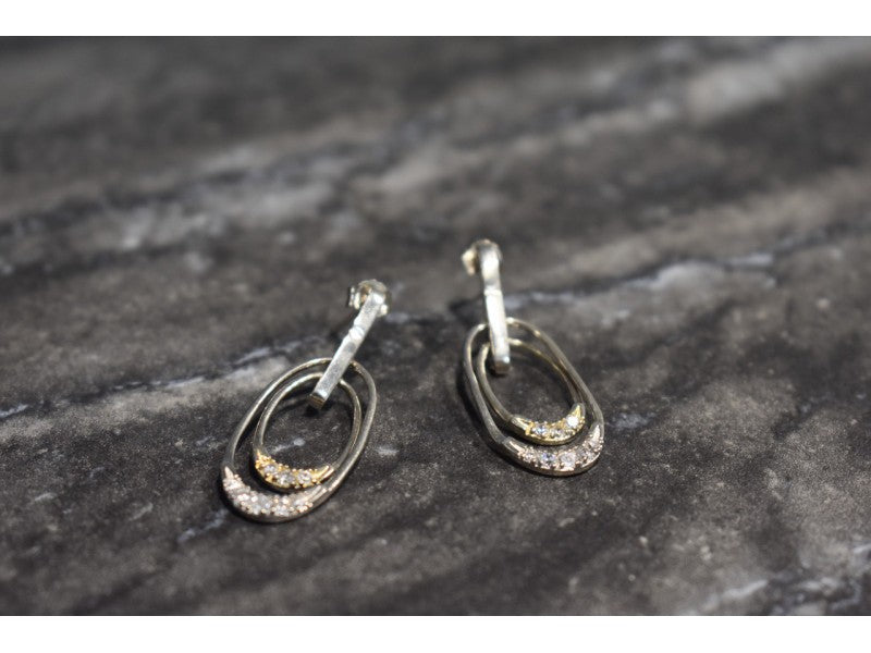 925 Sterling Silver CZ Stud Earrings