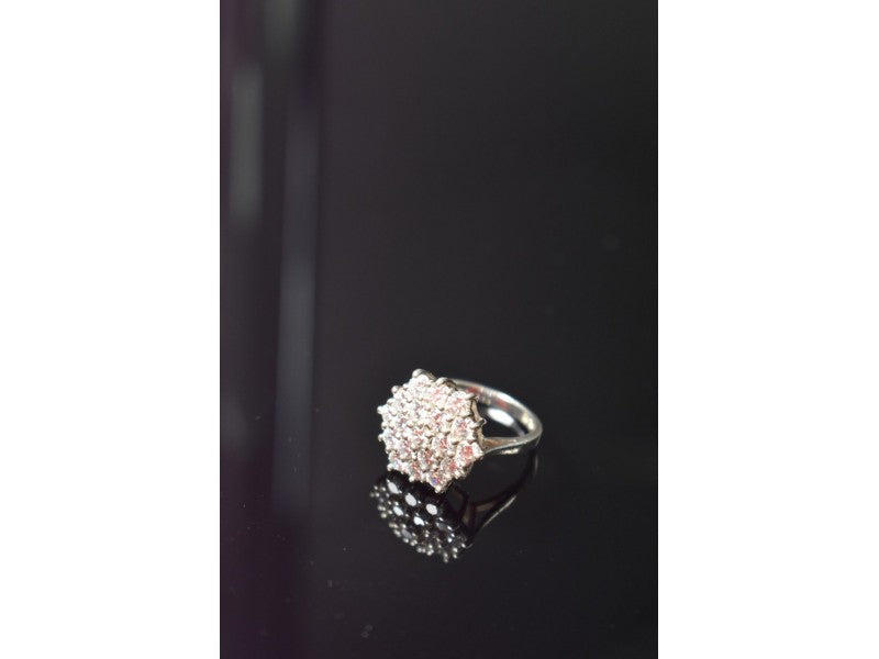 925 Sterling Silver CZ Ring Size 6.5