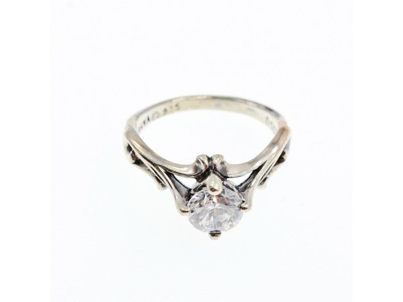 925 Sterling Silver CZ Ring Size 5.5