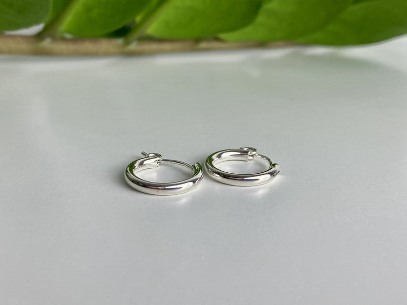 925 Sterling Silver Hoops Earrings
