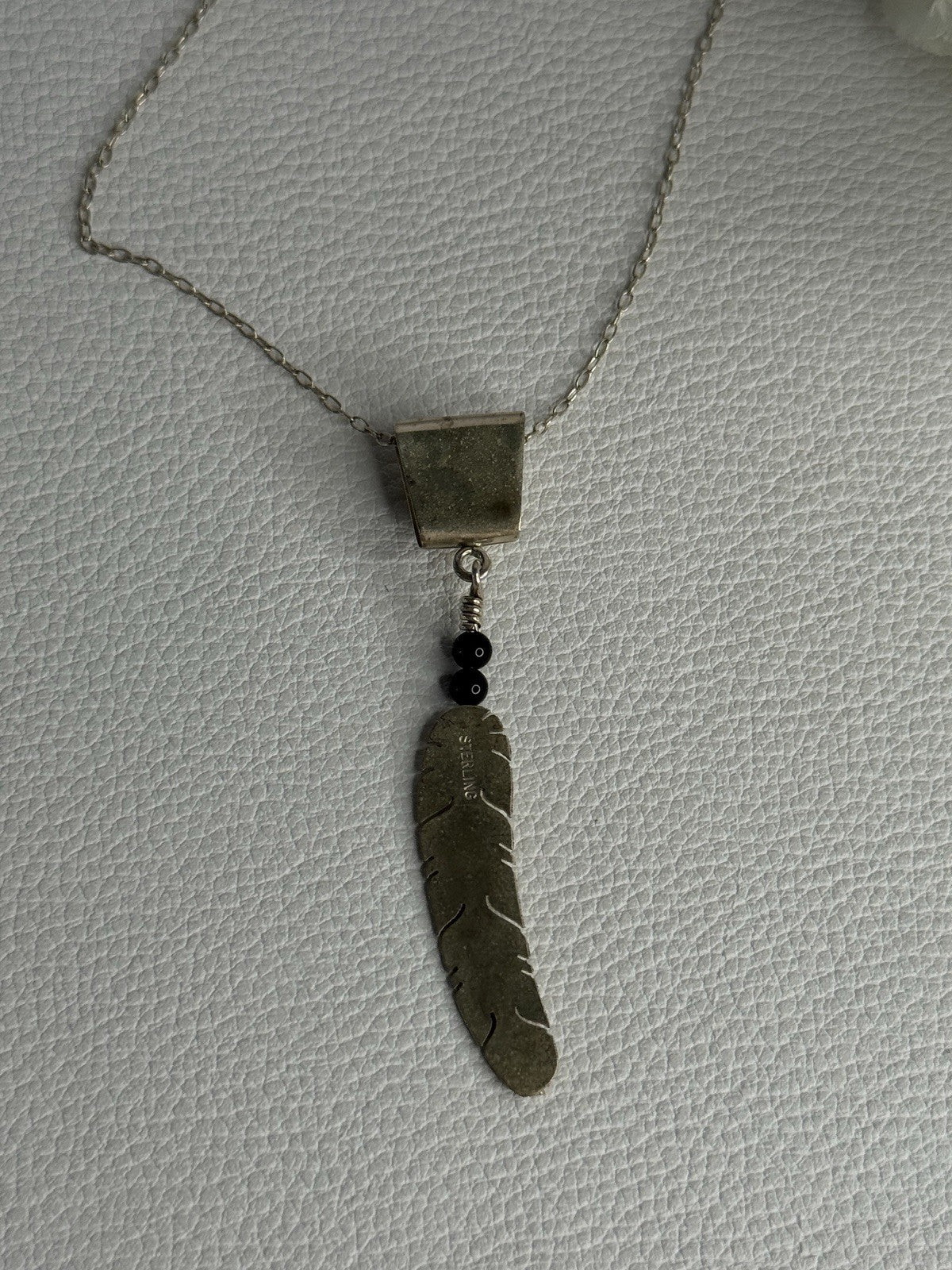 925 Sterling Silver Native American Necklace Length 20 Inch