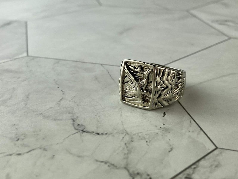 Men'S 925 Sterling Silver "Eagle" Ring Size 9
