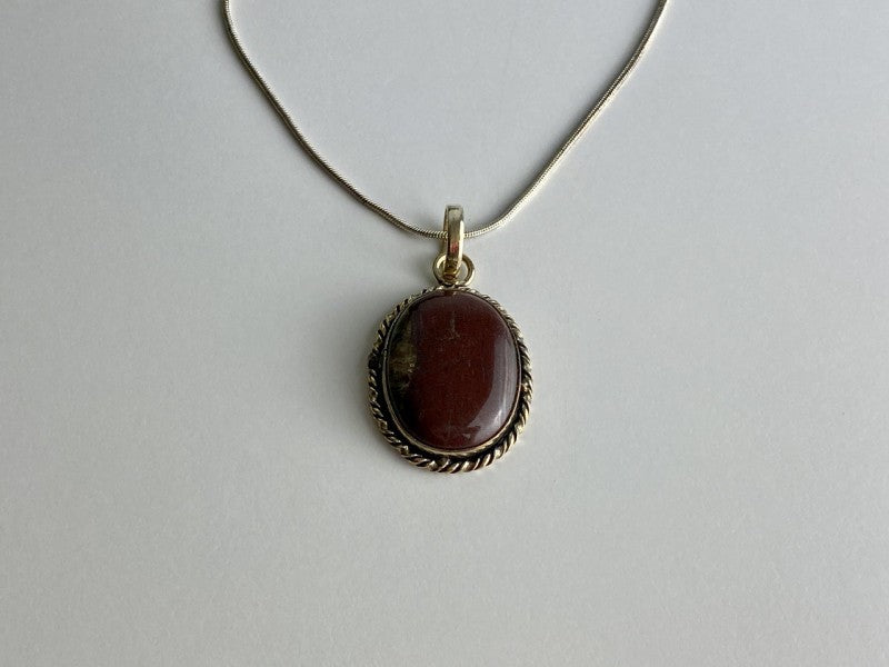 Vintage Chain with  Pendant Carnelian