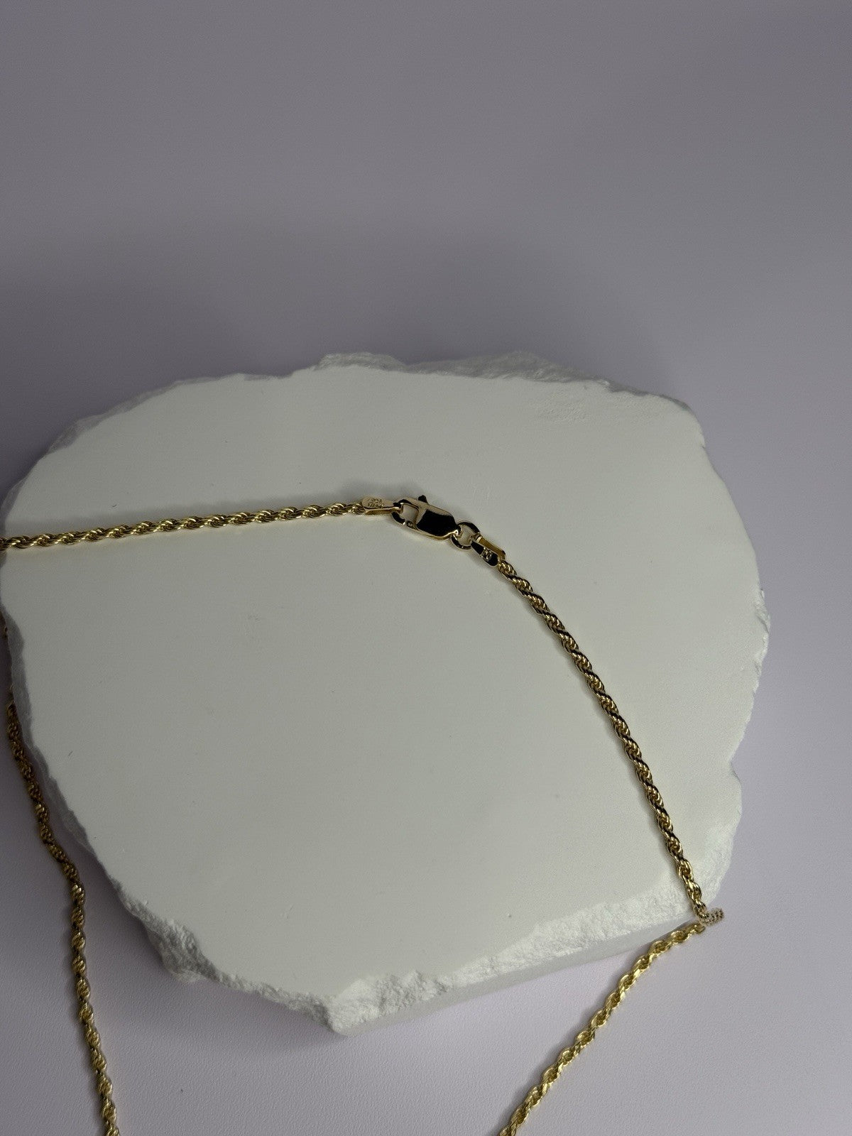 925 Sterling Silver Gold Plated Chain Length 18 Inch