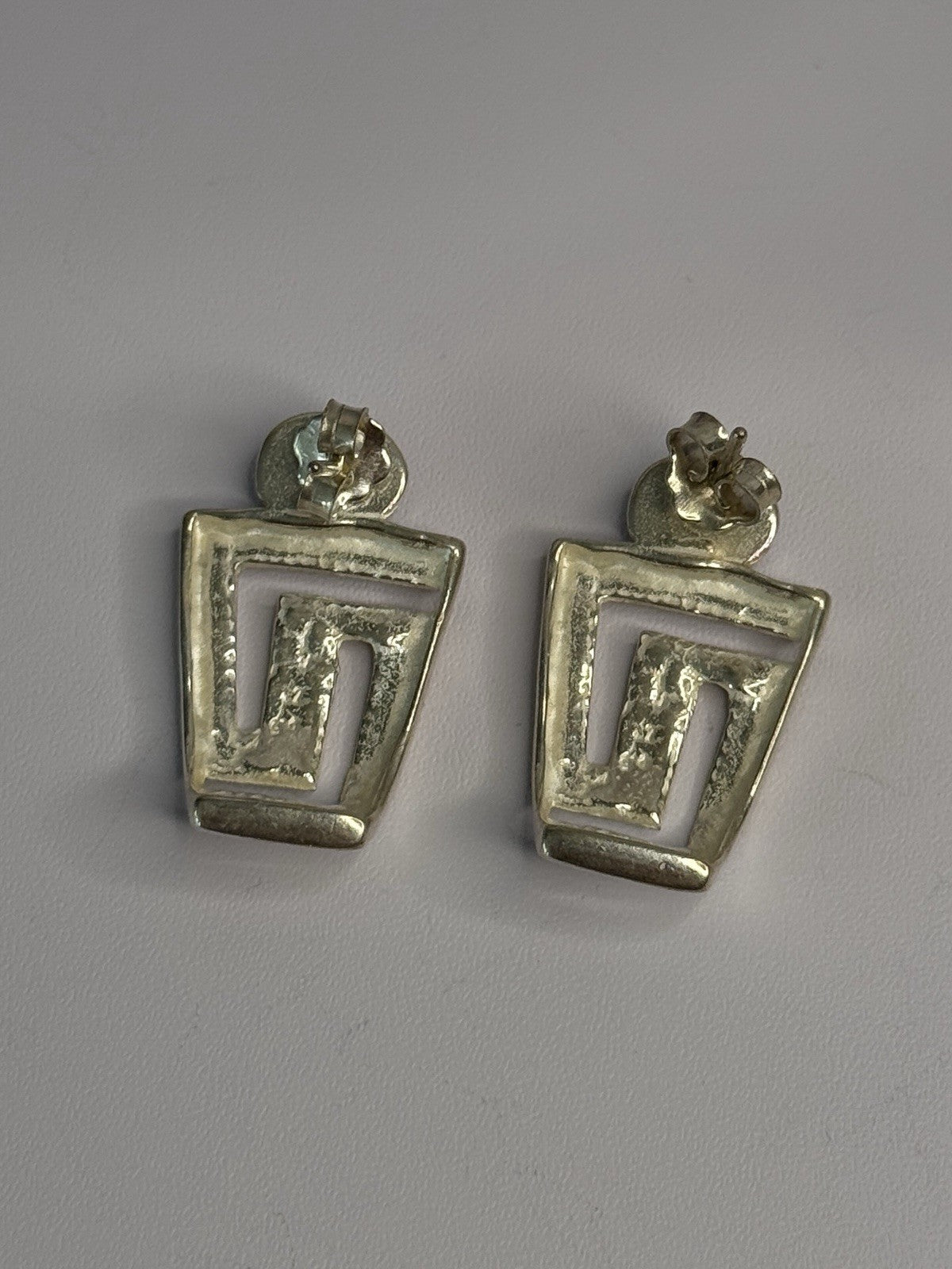 925 Sterling Silver Sodalite Earrings Length 1.05 Inch