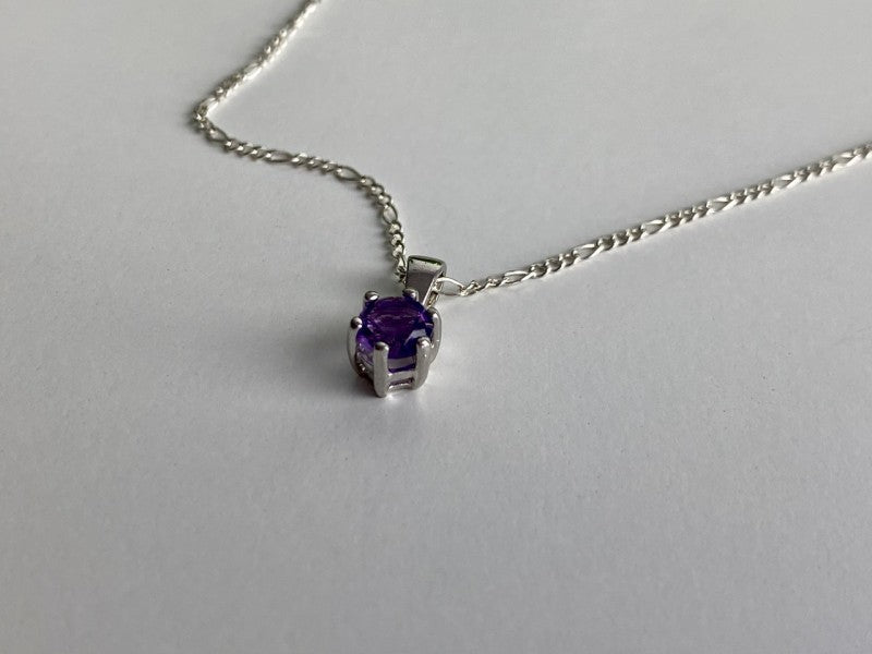 925 Sterling Silver Iolite Chain With Pendant