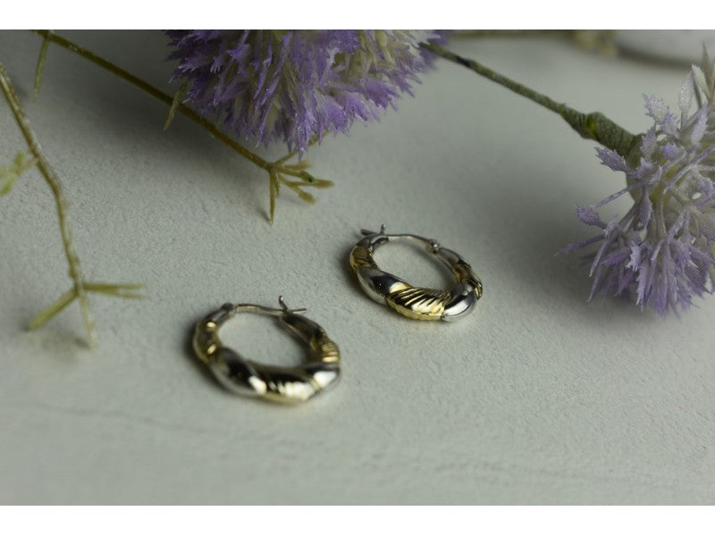 925 Sterling Silver Gold Plated Earrings