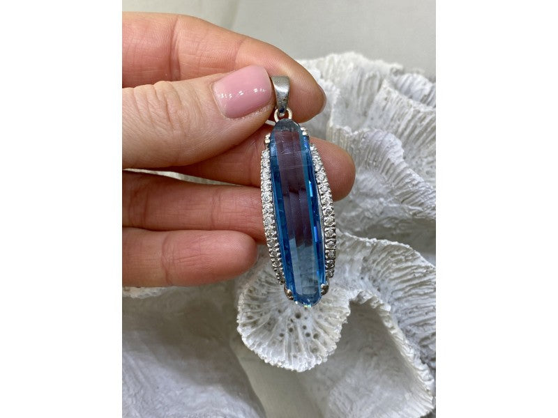 925 Sterling Silver Alpanite Pendant