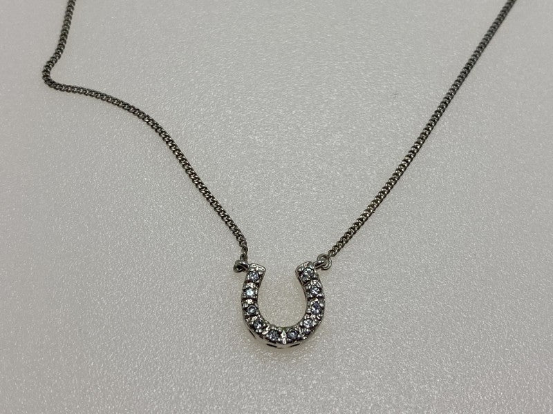 925 Sterling Silver CZ "Horseshoe" Chain with Pendant