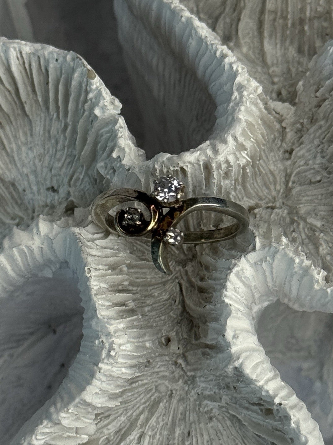 925 Sterling Silver Beryl Ring Size 7