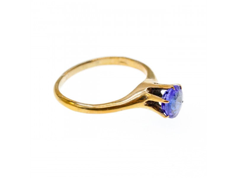 10K Yellow Gold Tanzanite Ring Size 5.5