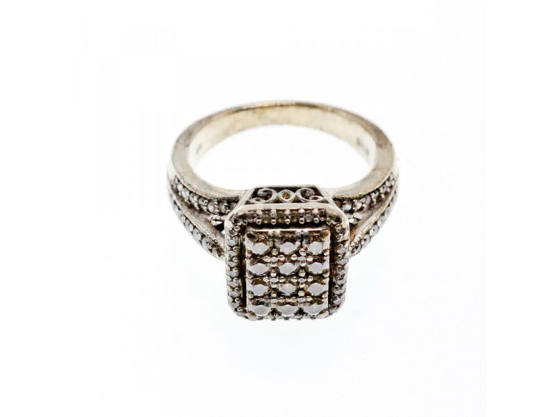 925 Sterling Silver CZ Ring Size 7