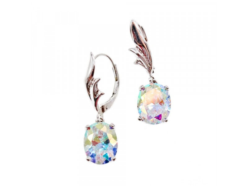 925 Sterling Silver Multicolor CZ Earrings