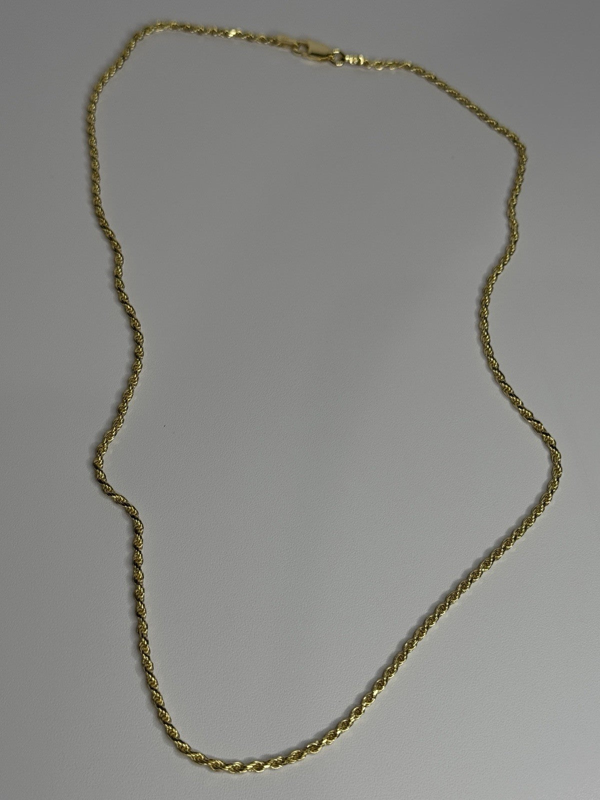 925 Sterling Silver Gold Plated Chain Length 18 Inch