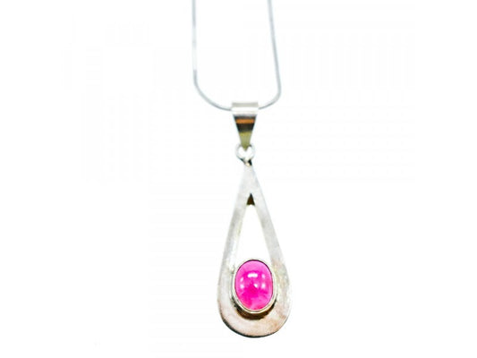 925 Sterling Silver Garnet Pyrope Chain With Pendant