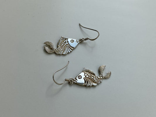 925 Sterling Silver "Fishes" Earrings