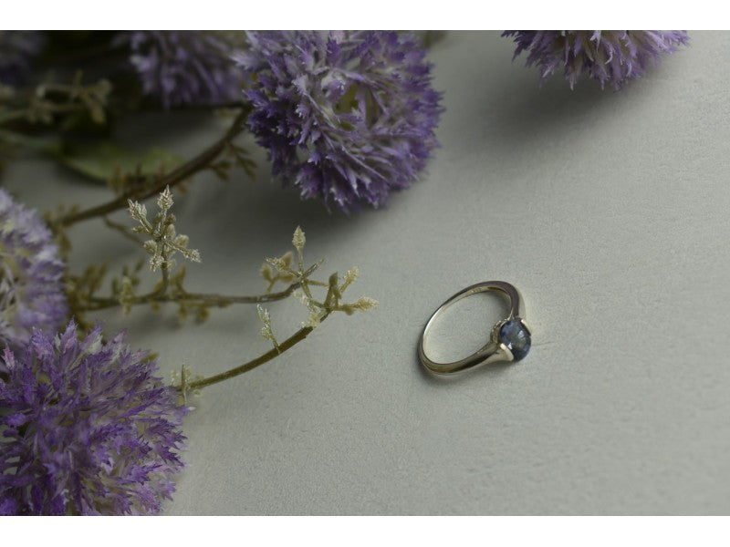 925 Sterling Silver Spinel Ring Size 9.5