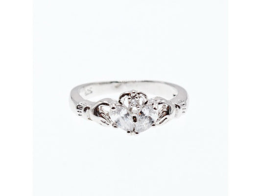 925 Sterling Silver CZ "Love" Ring Size 6.5