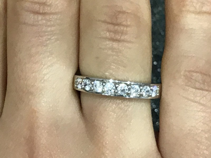 925 Sterling Silver CZ Ring Size 6.5
