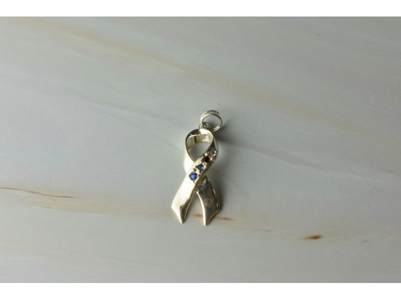 925 Sterling Silver Multicolor CZ Pendant