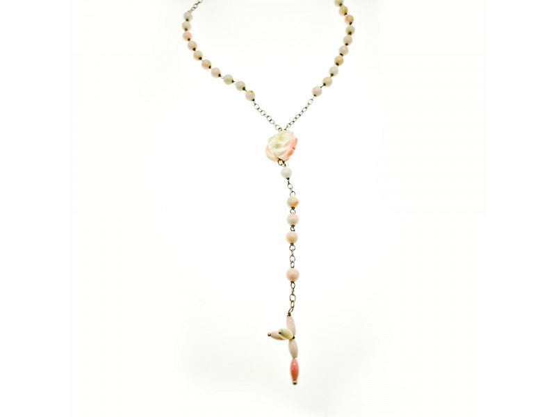 925 Sterling Silver Corals Necklace